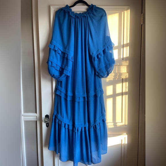 Kobi Halperin Vibrant Blue High-Low Dress - Picture 2 of 6